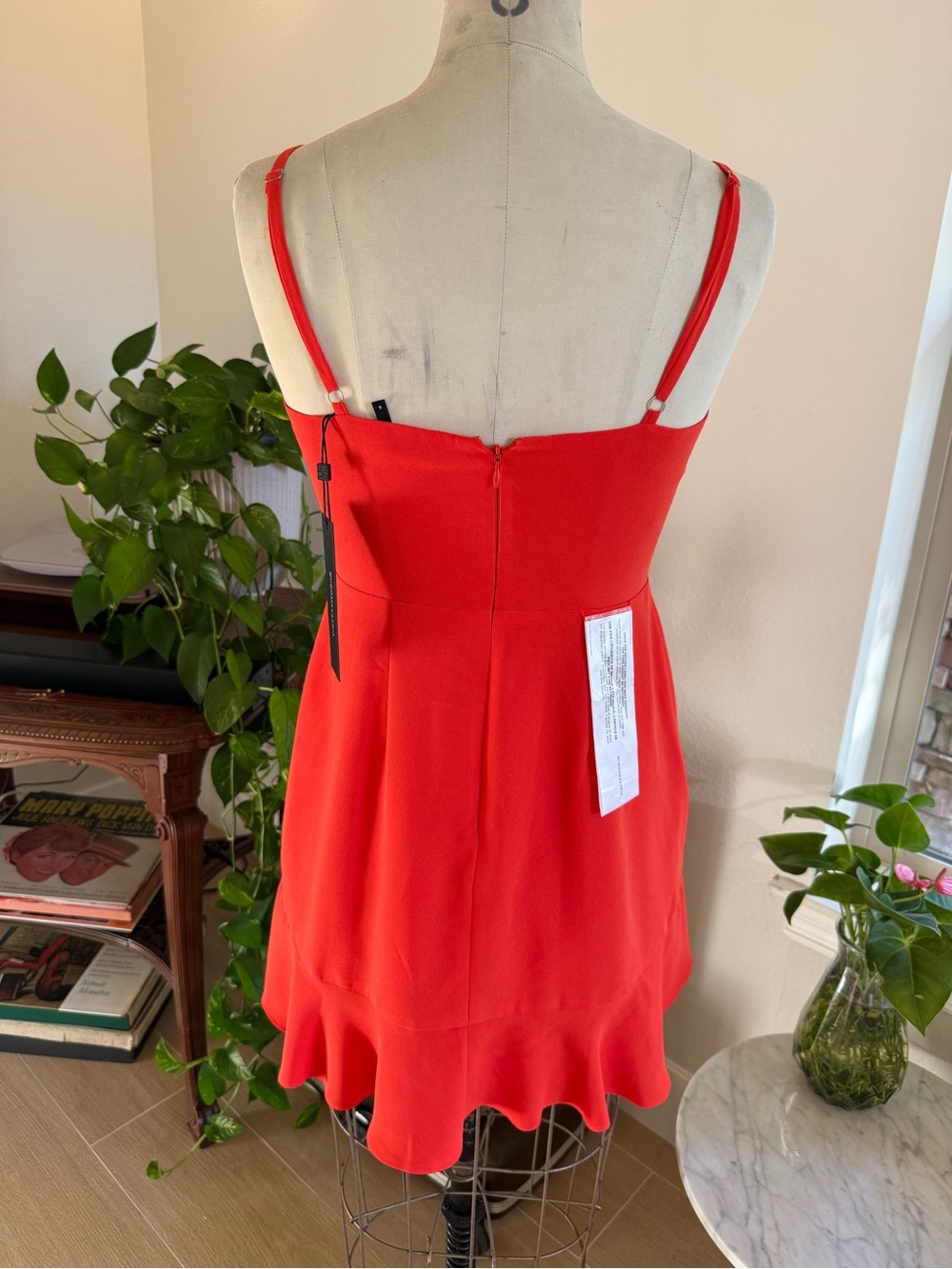 BCBGMaxAzria Red Ruffle Mini Dress - Picture 2 of 7